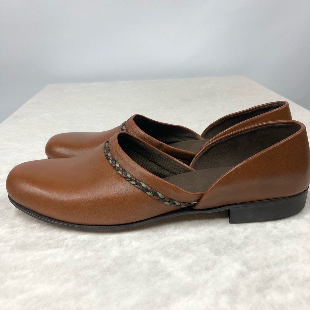 Vintage Evans Standard Braid Leather House Shoes Slippers Men 2035 size 10 - Picture 7 of 14